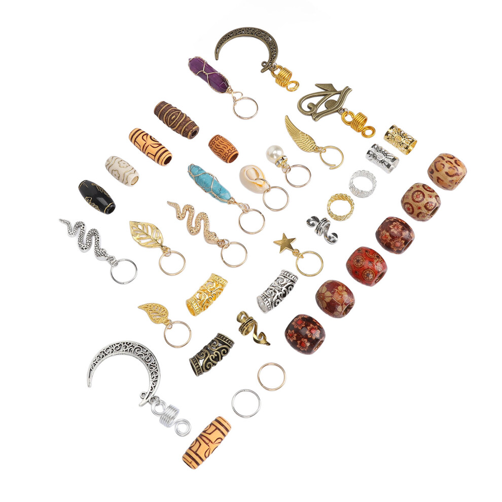 Alloy Hair Braid Rings: Fashion Dreadlock Jewelry for Festivals & Events