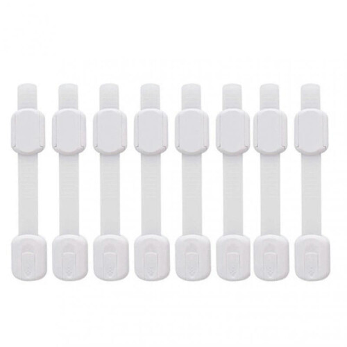 8pcs No Drilling Self Adhesive Refrigerator Durable for Cabinet Baby Safety Lock