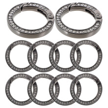 30St Zwarte Handtas Ringen Van Alloy, Herbruikbare Metalen Beugels