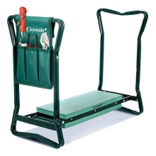 (Default) Crystals Garden Kneeler Portable Foam Seat and Kneeling Stool Tool Bag Pad