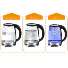 (Default) 1.8L Electric Kettle Glass 360 Blue LED Illuminated Portable Jug 1500W