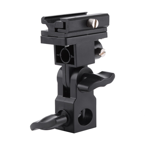 Black Hot Shoe Flash Umbrella Holder Light Stand