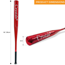 (32" RED) SHINE BLACK RED BLUE AND SILVER BASEBALL BAT YOUTH ADULT BEGINNER ADVANCED
