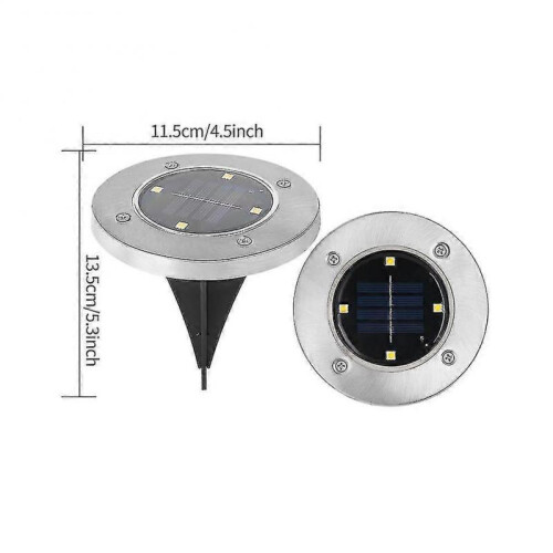 4pcs Energy Saving 4 Led Outdoor Garden Practical Universal Solar Ground Light 1