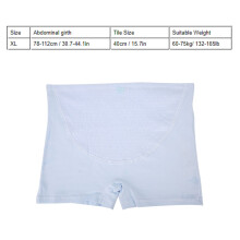 Pregnant Cotton Underwear High Waist Briefs Blue XL, 78-112cm