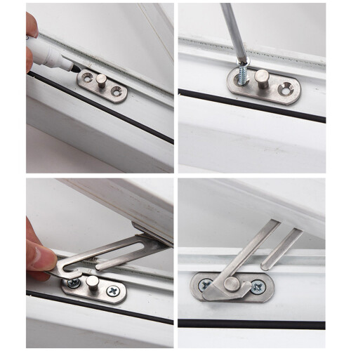 2pcs Adjustable Window Limiters Stylish Window Restrictors 1
