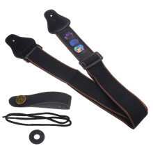Acoustic Electric Guitar Straps with Pick Pocket Cotton Woven