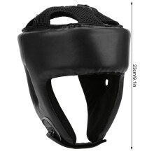 PU-Leder verstellbarer Boxhelm Sanda Kickbox-Trainingsschutz Groß