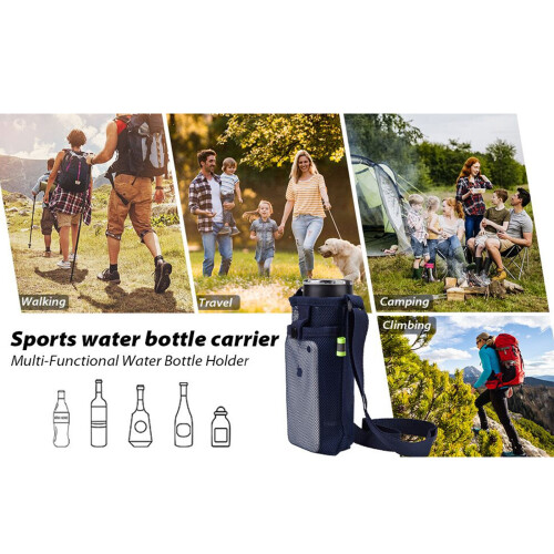 2 PCS Adjustable Strap Water Bottle Holder Bottle Sleeves for 1