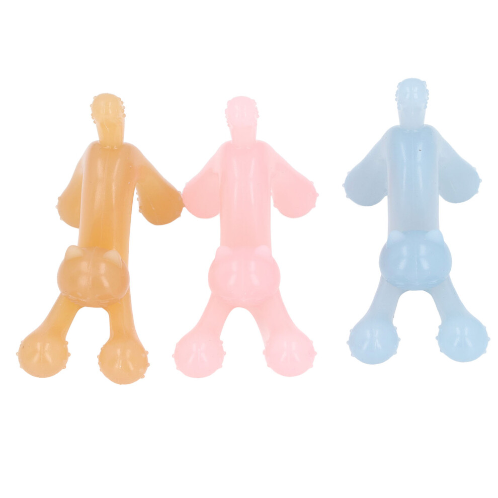 3pcs Silicone Baby Teether Cat Shape for Teething Relief and Biting Prevention