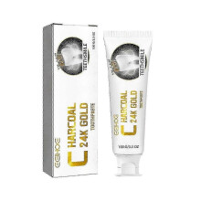 (2pcs) Charcoal 24k Gold Toothpaste, Deep Clean Stained Teeth Yellow Care Mouth Fresh Breath White Beautiful Teeth 2025