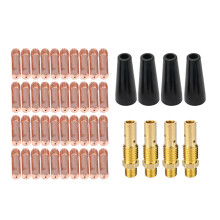 48PCS FluxCore Gasless Nozzle Tips Kit KP1391-1,0.03in Tips,