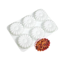 6-Cavity Flower Shape Silicone Mold Fondant Mousse Cake Mold DIY