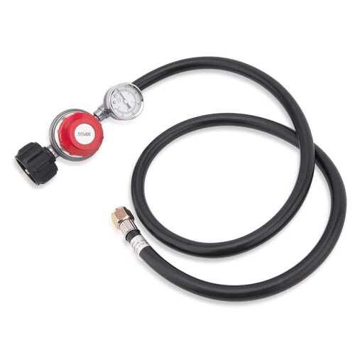 Adjustable Gas Grill Propane Regulator with Hose High Pressure