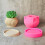 Versatile Silicone Flowerpot Mold Concrete Molds Striped Pattern 6