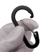 4 Piece 6.1cm Carabiner Set Reliable Aluminum D Clip Hooks