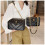 (Black Large size)Eagle Head Women's Chain Crossbody Bag 4