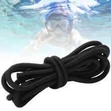 2 Stück Elastische Gummi-Schwimmbrillen-Band verstellbares Band Seil Schwarz Blau Orange