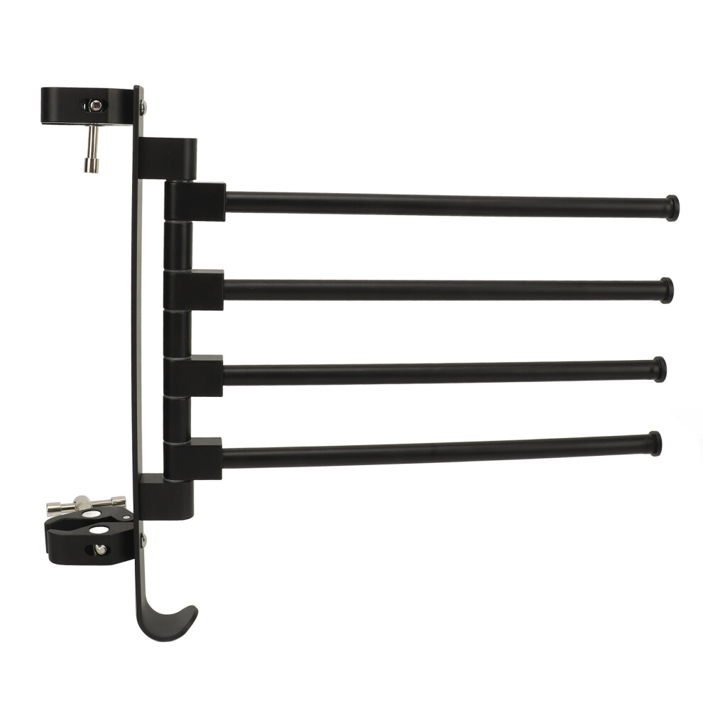 Aluminum Rv Clothes Drying Rack 180 Rotatable Tower Hanger Black 7611349343814
