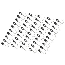 50pcs Stainless Steel Greenhouse Hooks Twist Clips, Green