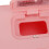 Chauffe-lingettes compact rose 200x120x98mm ABS 12