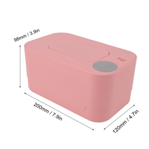 Chauffe-lingettes compact rose 200x120x98mm ABS 1