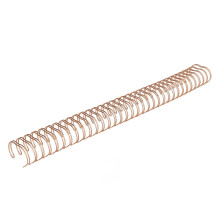 50Pcs Rose Gold Spiral Binding Coils 19mm 180 Sheets Capacity