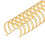 Double Loop Wire Binding Spines 180 Sheets 3/4in Diameter Gold 10