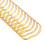 Double Loop Wire Binding Spines 180 Sheets 3/4in Diameter Gold 8