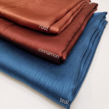 (Rust) Luxury Lush Silk Hijab Wedding Party Occassion Hijab Scarf Elegant Premium Fashion Scarf Sarong Shawl Wrap Stole