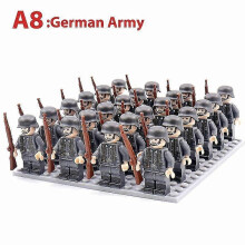 Military Figures Building Blocks German Soviet Us Uk China Soldiers Bricks Toys
