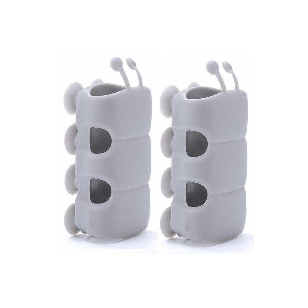 (Gray) 2Pcs Bathroom Shower Head Holder Adjustable 360 Rotation Self Adhesive Showerhead Bracket Wall Mount Stand Bathroom Accessories Shower Head 5031832432702
