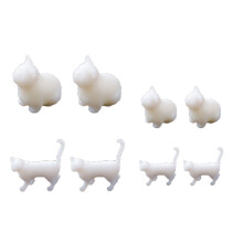 Charming Cat Resin Cabochon Silicone Mold for Nail Art and Phone