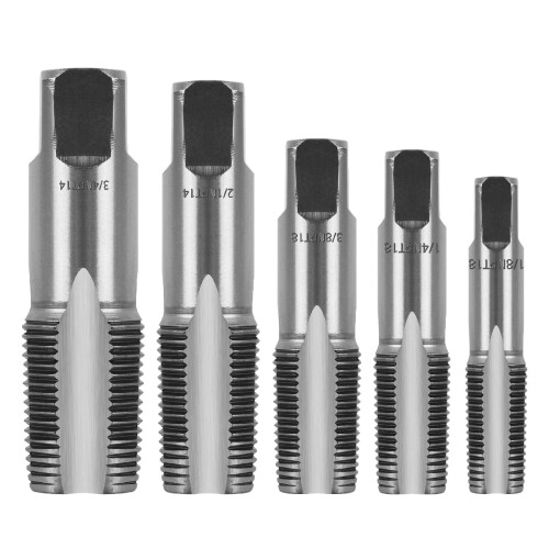 5Pcs NPT Pipe Tap Set Metal Screw Thread 1
