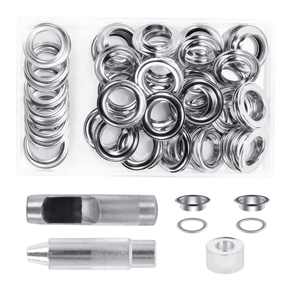 50 Sets 20Mm Metal Grommets Kits Eyelet Punch Tool Eyelets And 7751000080402