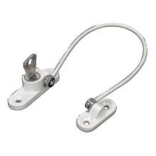 Security Window Lock, Window Security Door Lock with Key(1pcs, White)