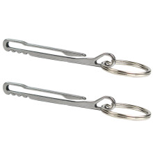 2pcs Keychain Pocket Clip Keyring Belt Clip Lightweight Key