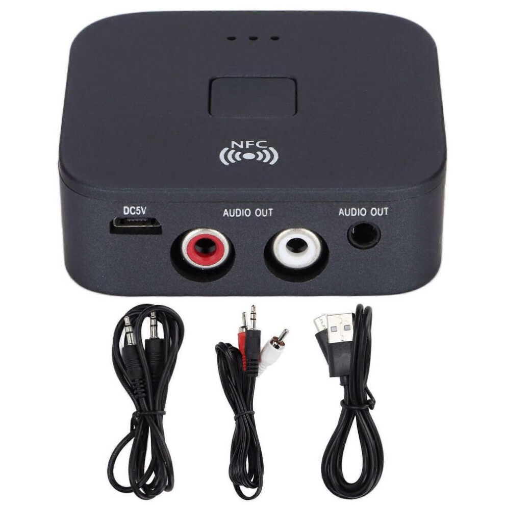 Tooth 5.0 Rca Audio Receiver 3.5Mm Port Wireless Adapter For Car Audio Headphone Home Stereo Theater System Blue 9092950363756