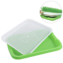 Bandeja de germinação de plástico de qualidade alimentar sem solo, bandeja para cultivo de brotos de feijão-mungo e grama de trigo