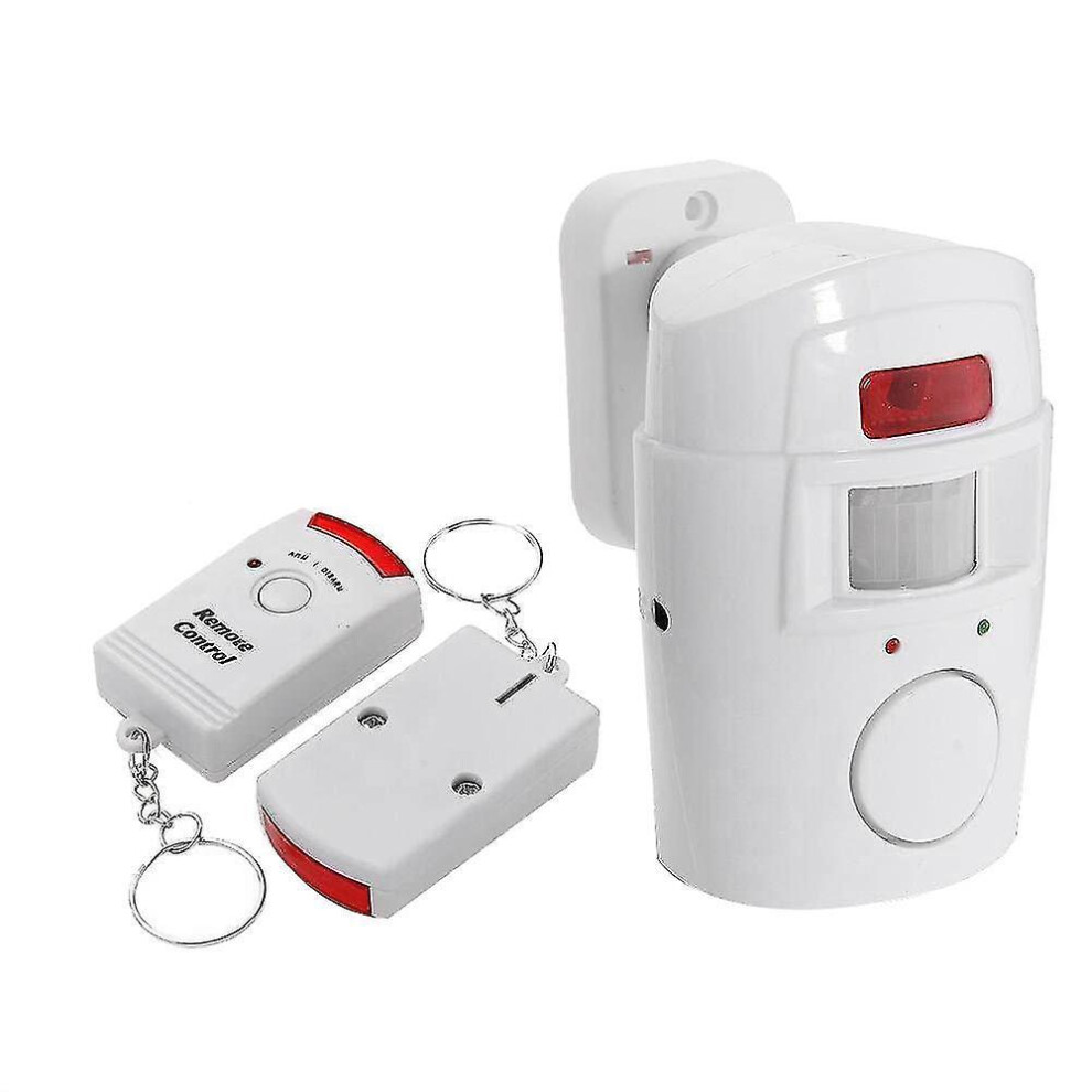 Infrared Motion Sensor Alarm - Burglar Alarm With 2 Remote Controls, Suitable /Garages/Shops 9092950364593