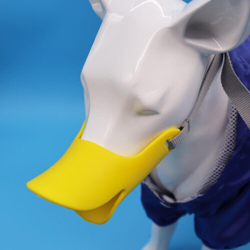 Ροζ κάλυμμα στόματος σκύλου σιλικόνης L, ανθεκτικό στο δάγκωμα, άνετο ρύγ 2