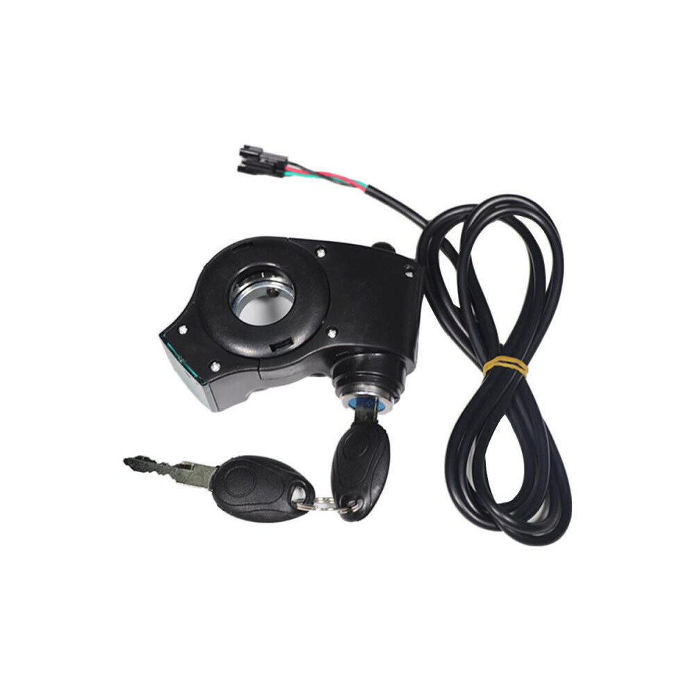 E-Bike Lgnition Lock Key Thumb Throttle Switch Power Compatible With Kugoo M4 M5/Xiao Mi M365 Universal Electric Black 9092950367938
