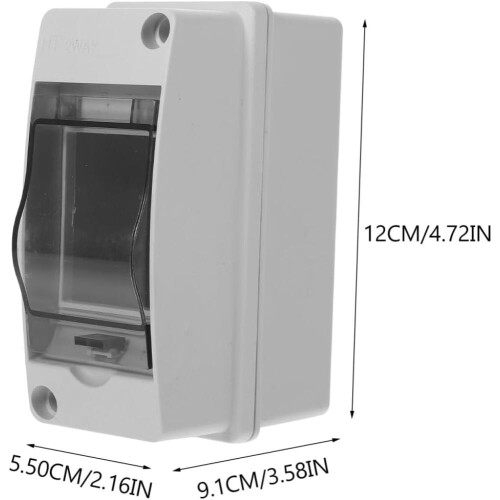 IP65 Electrical Box, 2 Modules, ABS, Control Cabinet, Modular Junction Box (2 Way) 2