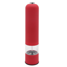 Moulin à sel et à poivre électrique, grand shaker, poivre noir, 3 couleurs, ustensiles de cuisine, rouge