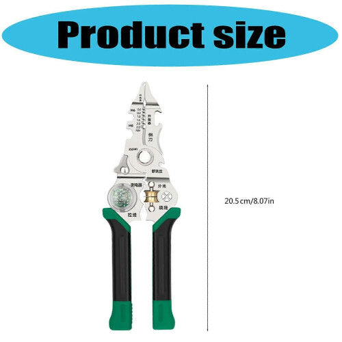 Professional Ergonomic Folding Stripping Plier Suitable for Electrical Cable Wire Cutting Stripping Home Industrial Use Multicolor 2