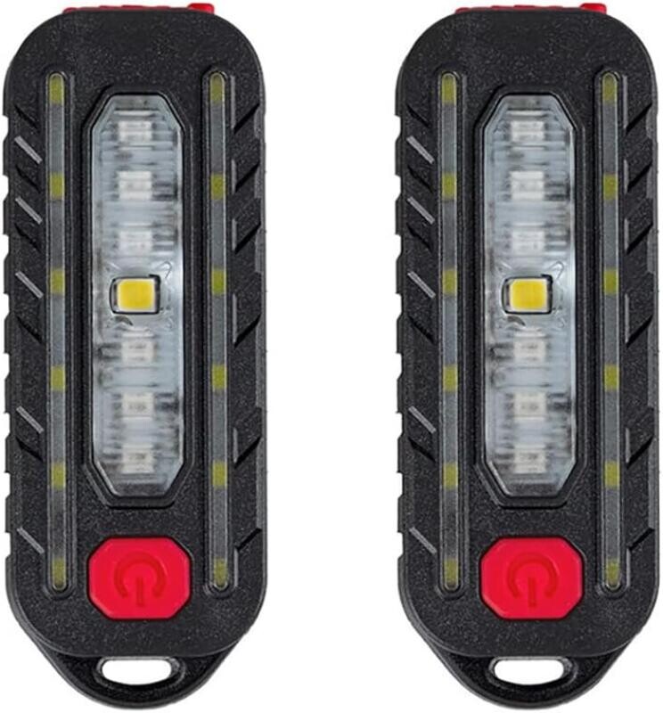 Lot de 2 lampes de poche tactiques à LED rechargeables haute luminosité
