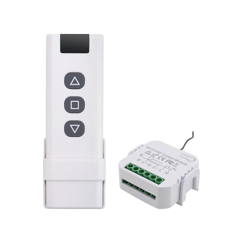 Tuya Smart Life Wifi 433Mhz Blind Curtain Switch With Remote For Electric Roller Shutter Control, 1R 9092950371720