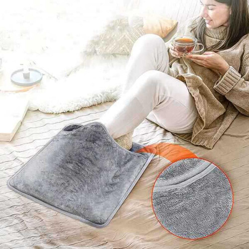 Electric Heated Foot Warmer With 6 Temperature Setting And 4 Timer Setting Washable Fast Heating Pad 2