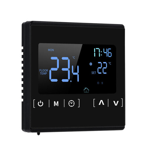 Thermostat intelligent à écran tactile LCD pour système de chauffage au sol électrique programmable, régulateur de température AC 85-250 V