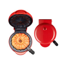 Mini máquina de fazer bolos com aquecimento duplo, portátil, para fazer bolos Bundt, elétrica, para fazer cupcakes, para café da manhã